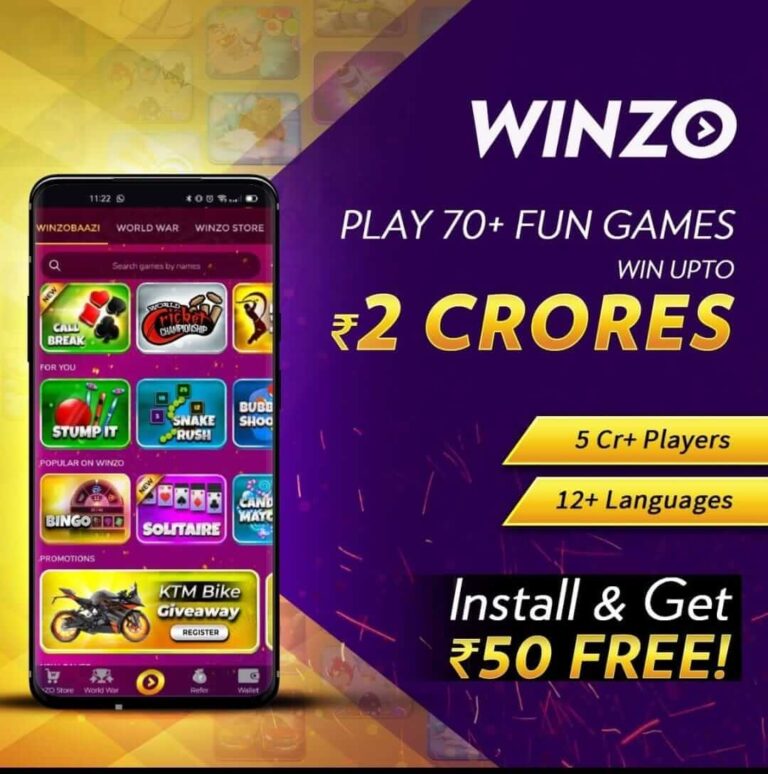 Download WinZO Gold Apk Version 32.4.471 for Android